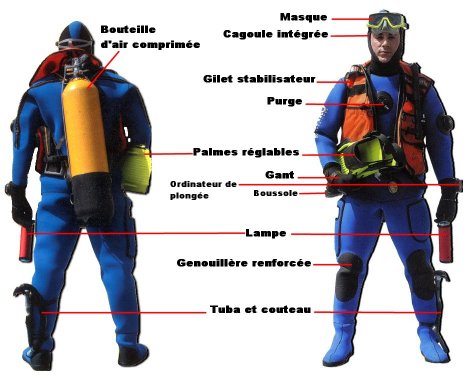 Tenue de plonge